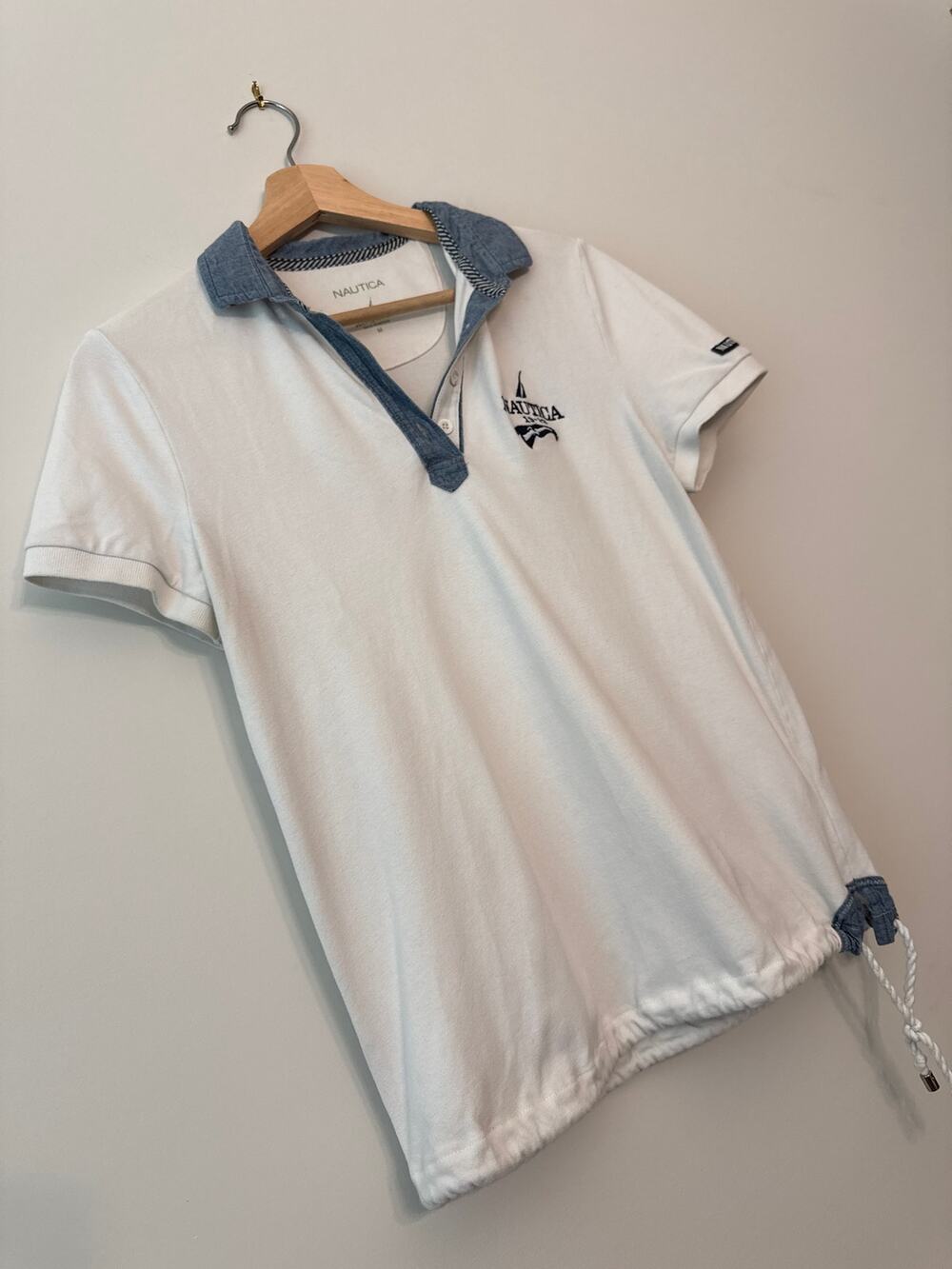 Vintage Nautica Polo Shirt – Coastal Preppy Womens M